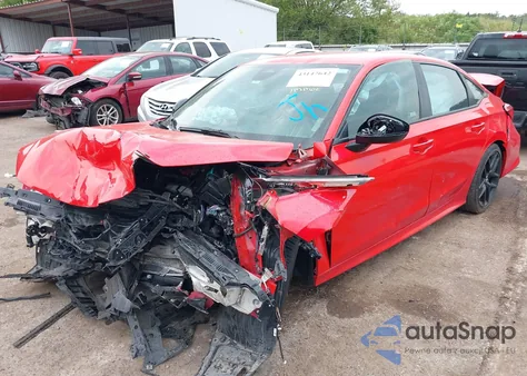 2023 Honda Civic Sport из США, поврежденный, VIN 2HGFE2F56PH512153